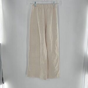 Elizabeth Suzann Pants Women XX Small Linen Wide Leg Made in USA